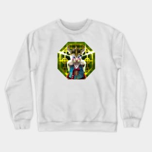 Korean Hanbok Cat Crewneck Sweatshirt